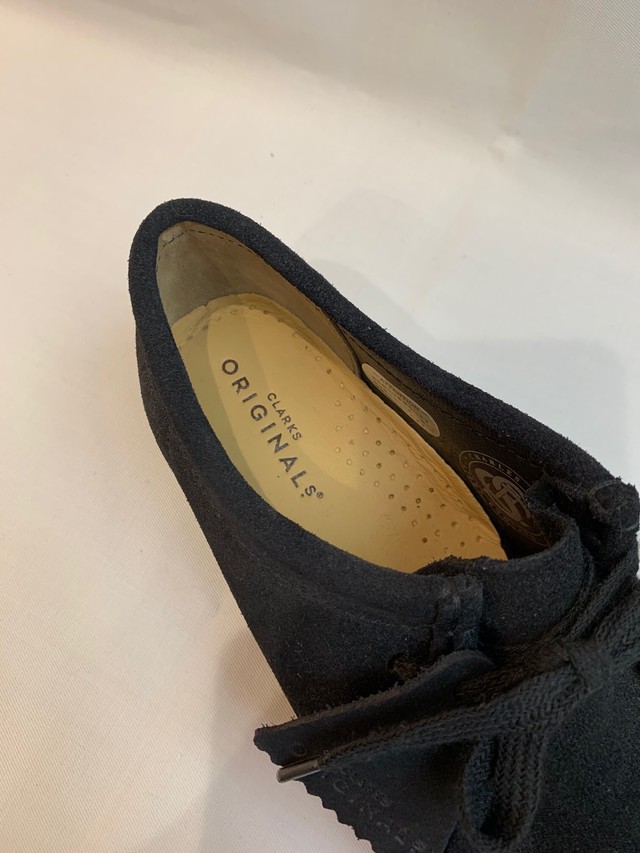 レディース クラークス Originals Wallabee ワラビー 2g ブラックスエード 岩井信六商店