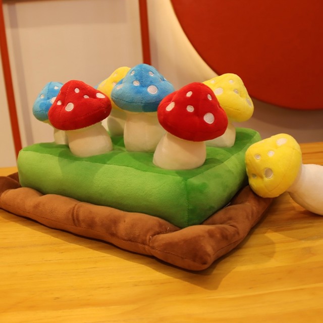 即納 きのこ狩り Baby知育玩具 ペットノーズワーク きのこ畑 8本 赤ちゃん ペットと楽しいおうち時間応援 Grace Aid