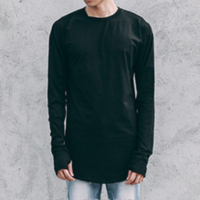 Tシャツ メンズ 長袖 無地 ロングtシャツ 春夏 ベーシック ロンt