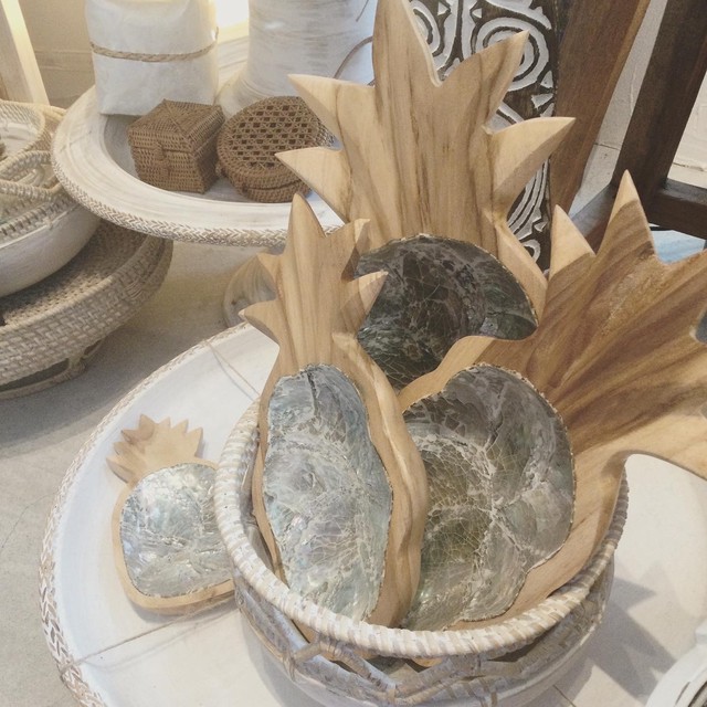 Pineapple Tray L バリ島 Bali インドネシア リゾート ボタニカル インテリア Boho アクセサリー Sayap バリ島直輸入インテリア 雑貨 アクセサリーのお店