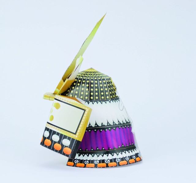 紙兜 毛利元就 ペーパークラフト 日本製 五月人形 節句 武将 子供向け Ando Onlineshop 安藤商店 提灯 盆提灯 祭礼提灯 あかり 雛人形 五月人形 和雑貨