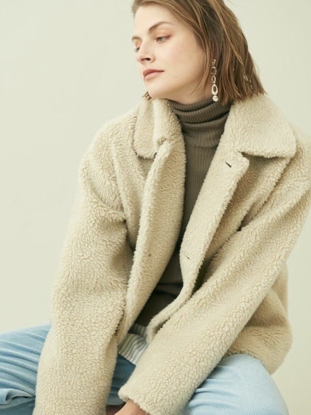 Galerie Vie ギャルリーヴィー シープボア ステンカラーブルゾン Earnestroom