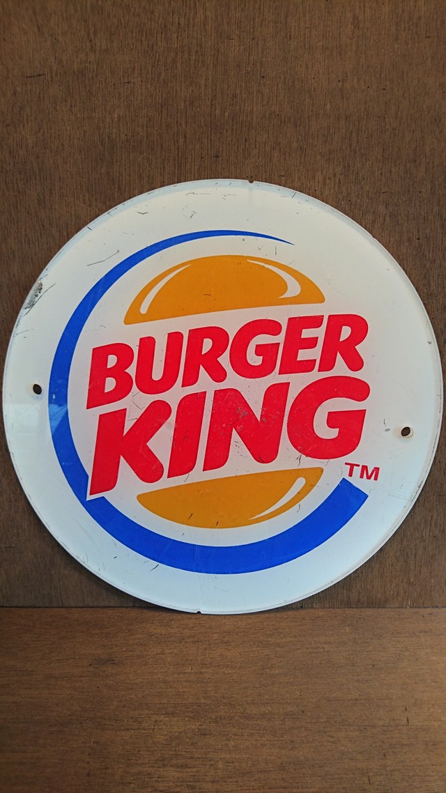 バーガーキング アクリル看板 Burger King Signboard Beach Side Vintage