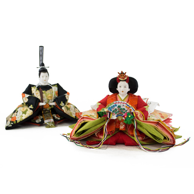 人形作家「松寿」作 菊紋様刺繍 人形単品販売