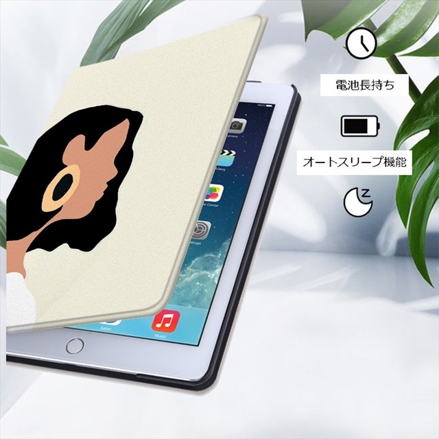 Ipadケース ブック型 絵画風 横顔 イラスト Ipad Pro Air Mini クール アイパッドケース 手帳型 スタンド フェイクレザー 保護 ケース 取寄 発送目安14 21日営業日 Laff Store 会社情報 納期の確認をお願いします