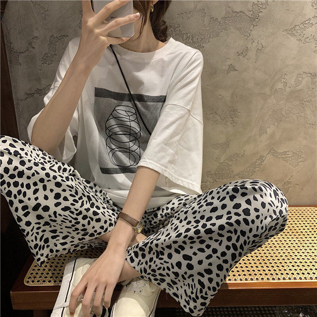 レオパードカジュアルパンツ 【leopard casual pants】
