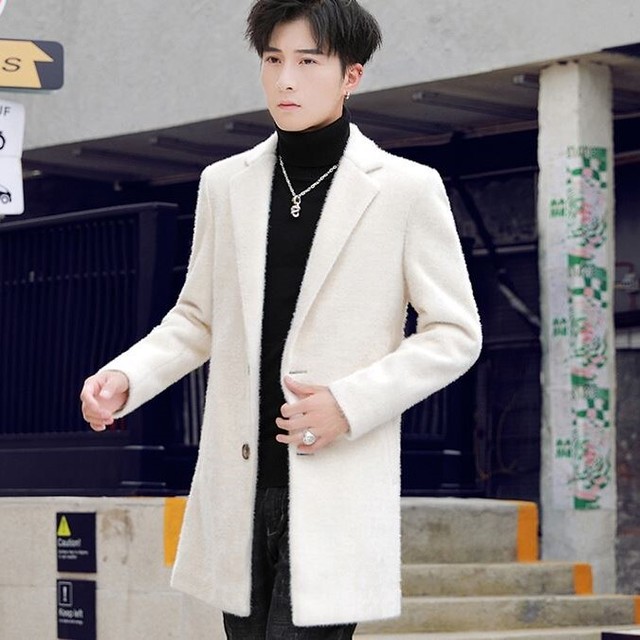 3色有り メンズ ミドル丈 チェスターコート シングルブレスト ハーフコート スリムフィット 長袖 テーラードスタイル お洒落 アウター カジュアル M 3xl Compadre