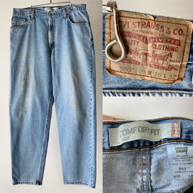 Levi S 560 ワイドテーパードデニムパンツ 色落ち W35 0319a61 Thrift Tokyo Tarock