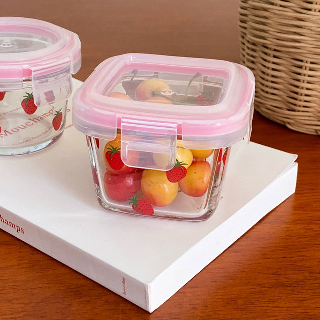 フルーツ保存容器 タッパー ジップロック いちご イチゴ さくらんぼ チェリー 調理器具 カップ 可愛い かわいい 食器 韓国雑貨 韓国インテリア Nuance You 韓国インテリア 韓国ファッション 北欧インテリア 海外インポート品 通販shop