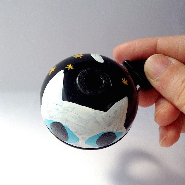 かわいい おしゃれな自転車ベル Nsb03 白猫 L Biancanamian ビアンカナミアン