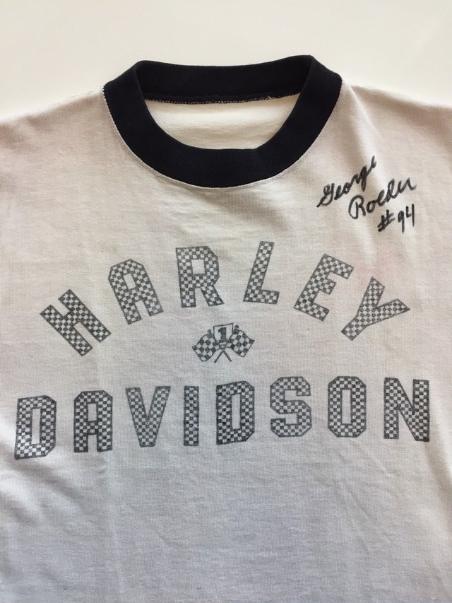 Mサイズ ビンテージでは絶対に手に入らない ので作りました 50 Sビンテージスタイルtシャツ ハーレーレーシングスタイル Redwood