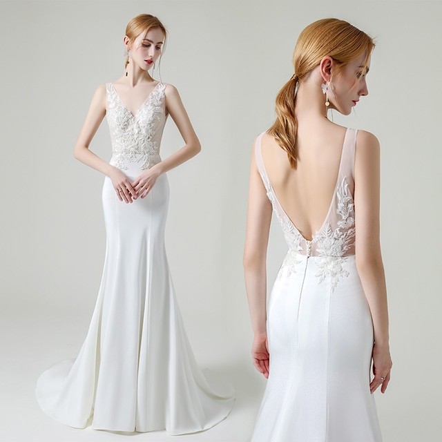 豪華ビーズ刺繍マーメイドドレス Mhrdress