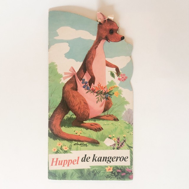 オランダ 型抜き絵本 カンガルー Huppel De Kangeroe Folklora