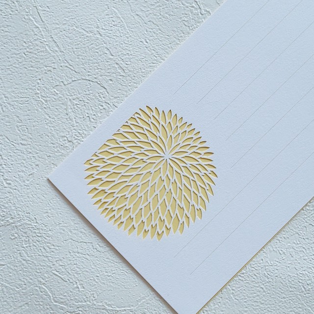 一筆箋 ひととせ 千重菊 横書き用 Craft K 一筆箋 ひととせ 千重菊 横書き用 Craft K