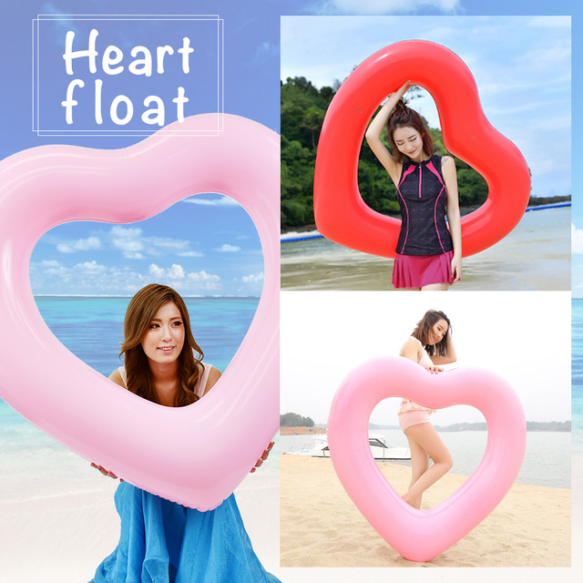 海外最新 追尾付 関税込 可愛い ハート型浮き輪 大人用 魅力的な Tnnurdu Com