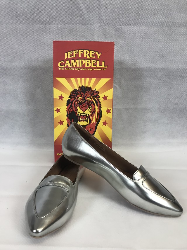 Jefferycampbell シルバーローファー オシャレ フラットシューズ Goos