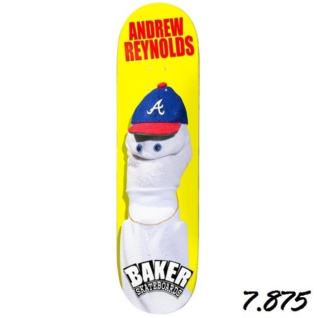 Baker Skateboards Andrew Reynolds Sock Puppet Deck 7 875x31 25インチ ベイカー スケートボード アンドリューレイノルズ ソック パペット デッキ Pretzels Skateboard And Culture