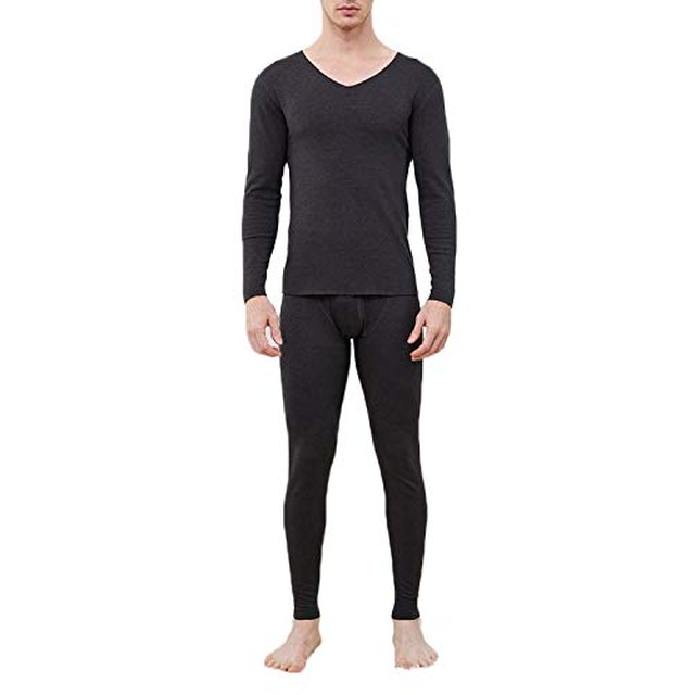 Jpcs Sperro あったかインナー メンズ ヒートテック Vネック 保温 インナーウェア 防寒肌着 冬用起毛 吸湿 発熱 上下セット 長袖シャツ 長ズボン ロングタイツ Az Japan Classic Store