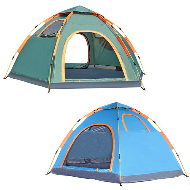 ワンタッチテント SR-OCT245 【サイズ(約)W305×D245×H130cm】 最大5人まで、家族みんなで楽しめるゆったり設計。アルミシート付き