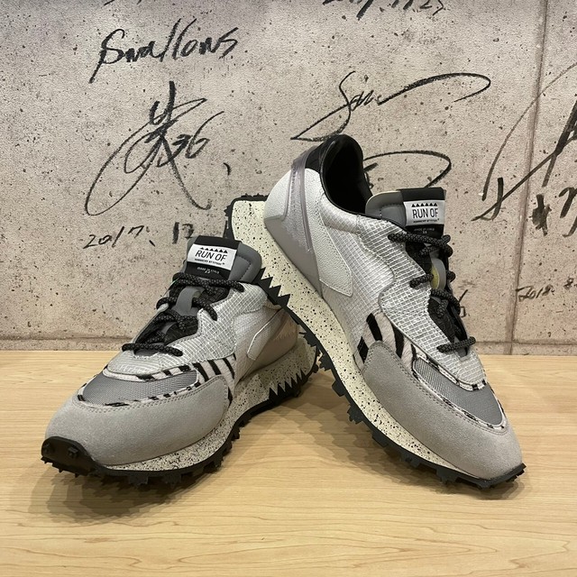 Run Of ランオブ Shuttle シャトル Punky Snow ホワイト ブラック スニーカー メンズ Brillante ブリランテ