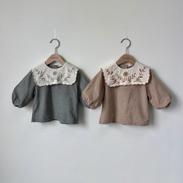 即納 Mb9fw 12 Ann Blouse Monbebe モンベベ ブラウス 女の子