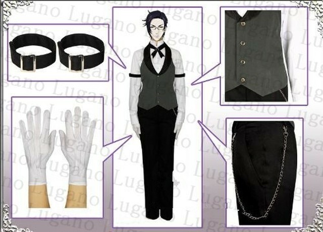 K3081 黒執事 クロード フォースタス Claude Faustus 燕尾服 全セット 風 コスプレ衣装 Cosplay コスチューム ハロウィン イベント ルガーノショップ