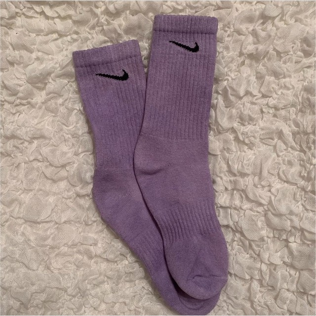 Nike Color Socks Lilac Handmade Dye ナイキ 靴下 ソックス Amala