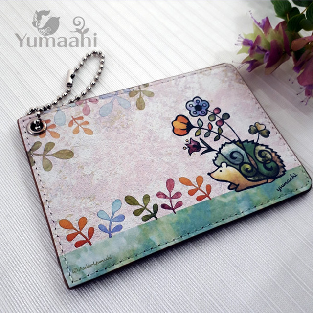 パスケース かわいい おしゃれ 伸びる 動物 ハリネズミ シロクマ 梟 ワニ カードケース Icカード 通勤 通学 Yumaahi