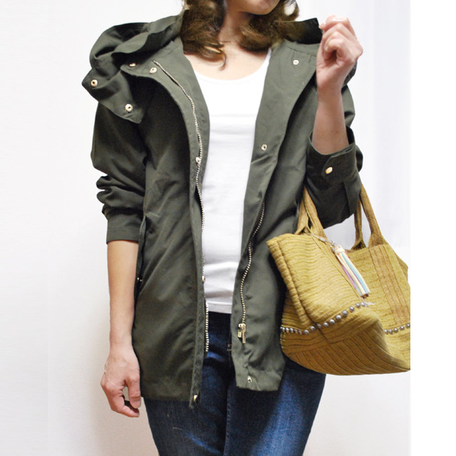 マウンテンパーカー レディース ショート パーカー コーデ 抜け感 こなれ感 ピーチ起毛 軽い アウター ブルゾン 春 ベージュ カーキ ブラック R F リアルファッション レディースカジュアルのリアルなスタイルをリアルなプライスで