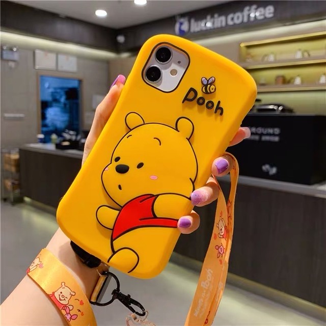 シリコン ストラップ付き 可愛いプーさん Iphone11ケース Iphoneカバー おしゃれ インスタ 可愛いiphoneケース Melissa