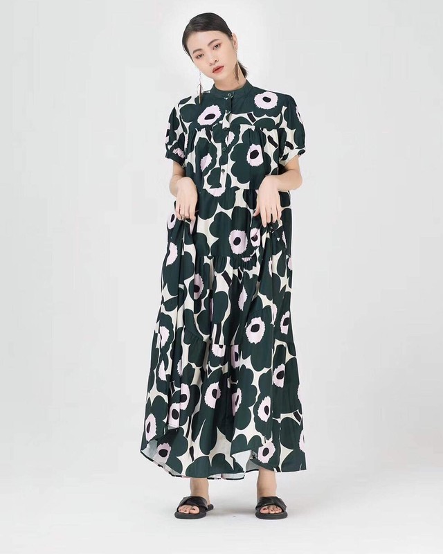 最旬ダウン ロングワンピース Marimekko ひざ丈ワンピース Www Williamssound Com