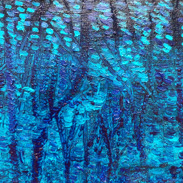 F8号絵画 青の森 Satoko Iwasaka Web Shop