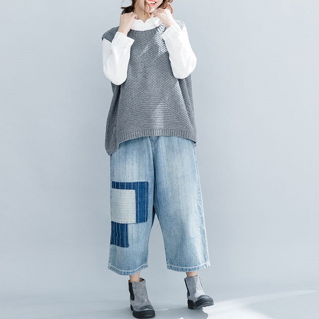 ニットベスト レディース ベスト 丸首 プルオーバー ノースリーブ ゆったり あったか おしゃれ 送料無料 カジュアル 秋服 冬服 おしゃれ かわいい 羽織 Ys0755 Fashion Mille