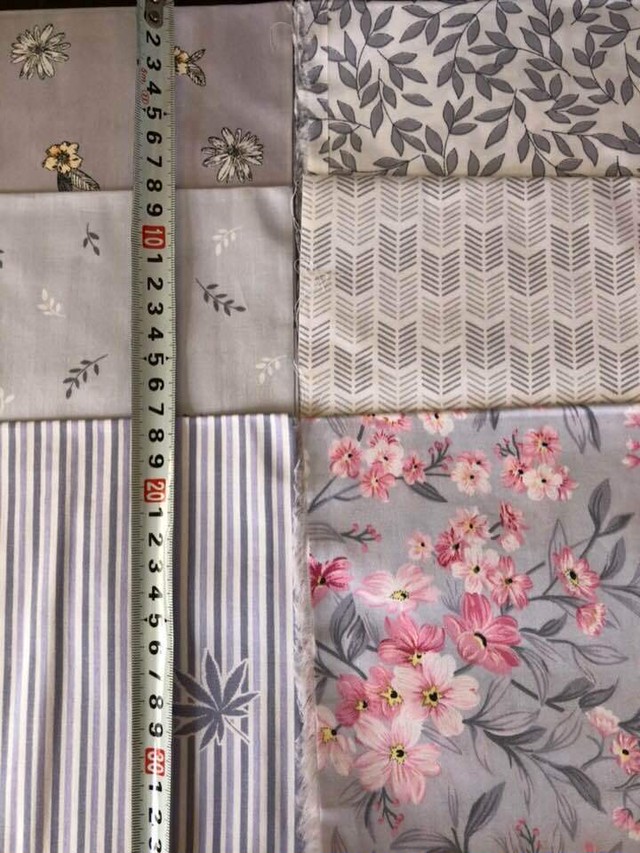 送料無料 ハンドメイド 花柄 生地 6枚セット 40 50 綿 はぎれ ハギレ お買い得 パッチワーク 裁縫 6種類 カットクロス レトロ果物フルーツ みおん紙モノ 生地屋さん