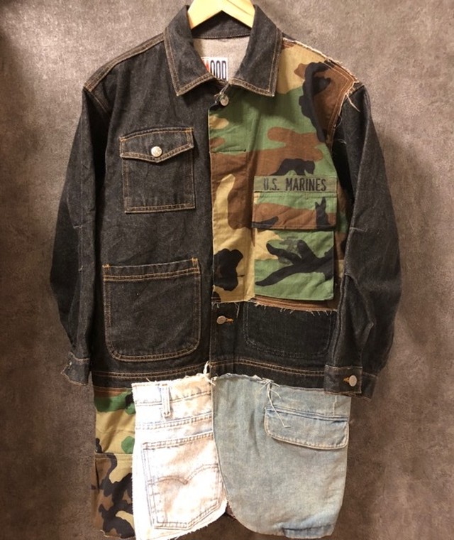 Mood Remake Denim Jacket リメイクデニムジャケット コートタイプ