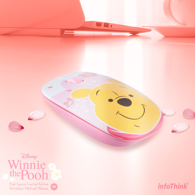 Infothink ワイヤレスマウス Wireless Mouse ディズニー Disney くまのプーさん Winnie The Pooh Sakura 光学マウス Iwm 100 Pooh E Qualia イークオリア