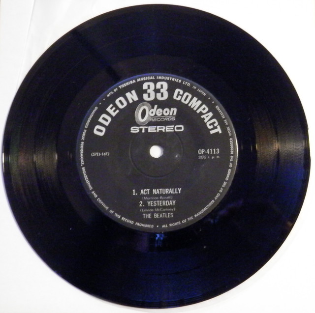 65 Ep ビートルズ 恋のアドバイス 4曲コンパクト オデオン 音盤窟レコード
