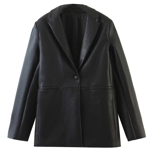 Oversize Leather Coat