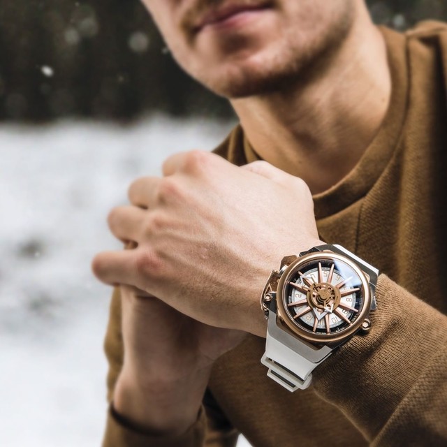 【MAZZUCATO マッツカート】RIM-11(ホワイト×ローズゴールド)/正規輸入品