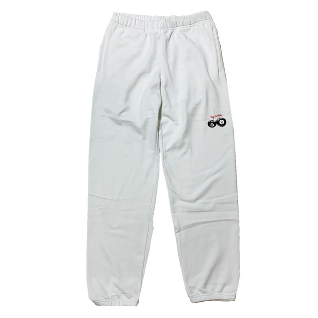 【Cat & Parfum】Cherry Eight Ball Embroidery Sweat Pants