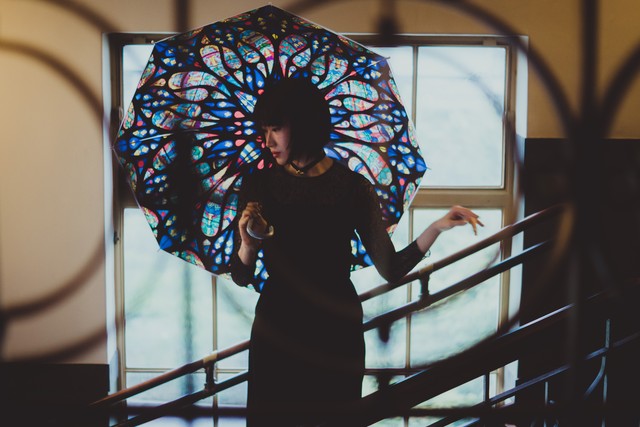 薔薇窓傘 アミアン大聖堂 Rose Window Umbrella Of Cathedral Basilica Of Our Lady Of Amiens 薔薇窓傘 Rose Window Umbrella