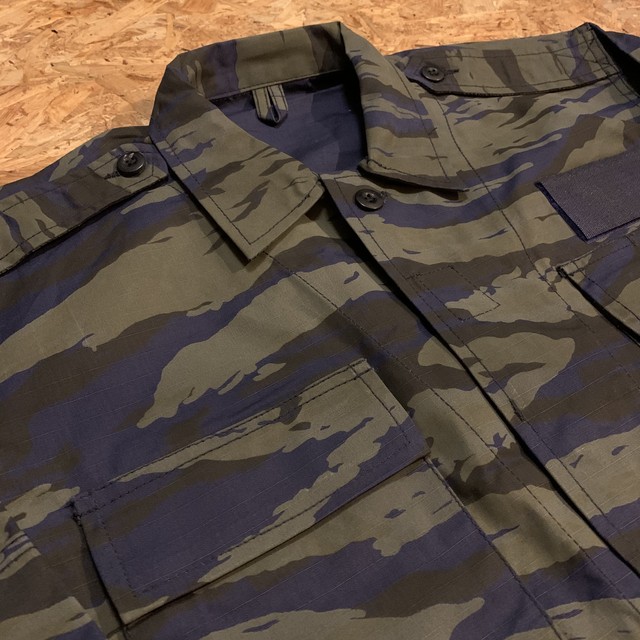 ギリシャ軍 Greek Army Blue Lizard Camouflage Combat Jacket Dead Stock 1447 古着屋 O Well