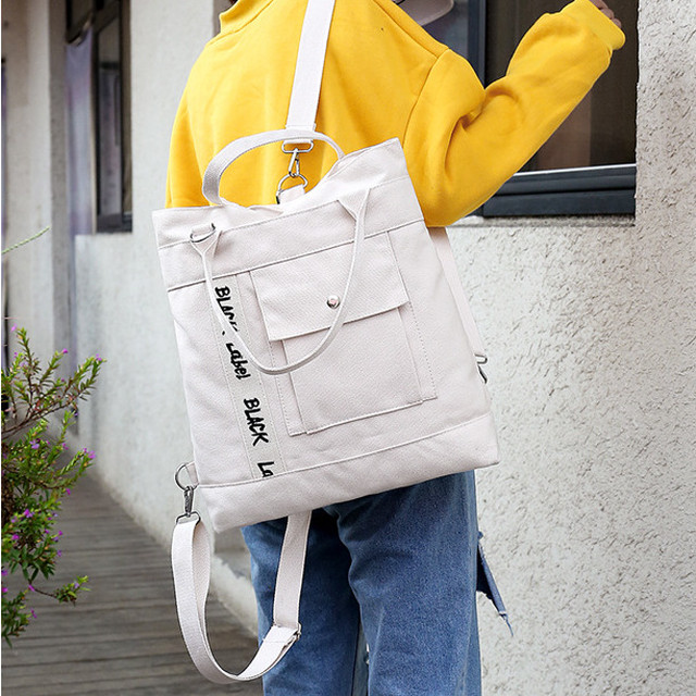 3way リュックにもなる ショルダーバッグ ハンドバッグ 白 Zaf