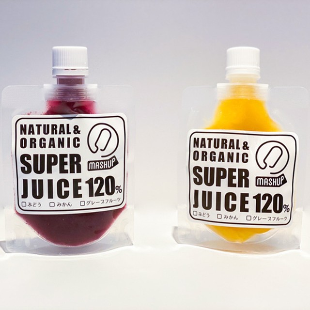 【SUPER JUCE 120】 4個セット（ぶどう・甘夏）