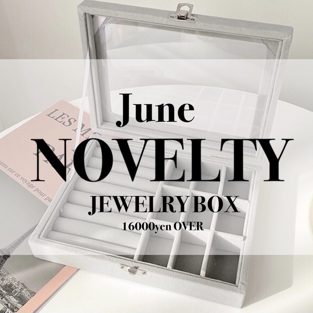 【6月ノベルティー】16000円以上お買上げの方にプレゼント!全3色JEWELRY BOX