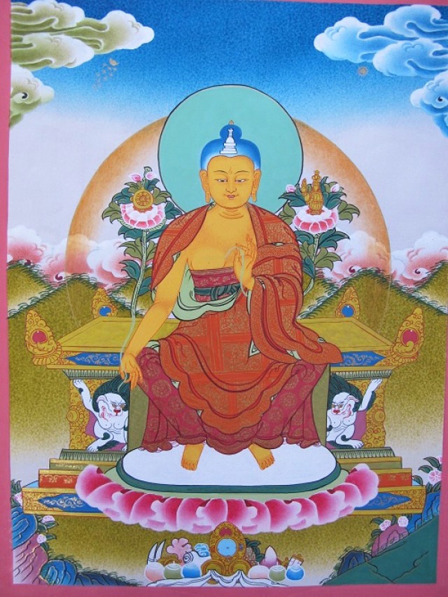 手描きタンカ マイトレーヤ 弥勒菩薩 Tk56 Aradhana アラダナ