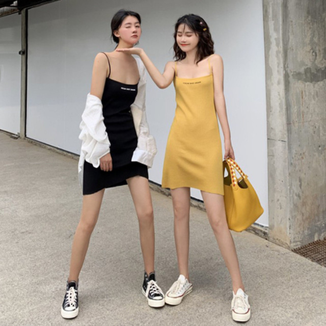 新しいデザイン 女性服 夏 韓国風 ニットスリング スカート 女性セクシー ヒップカバ Mercy