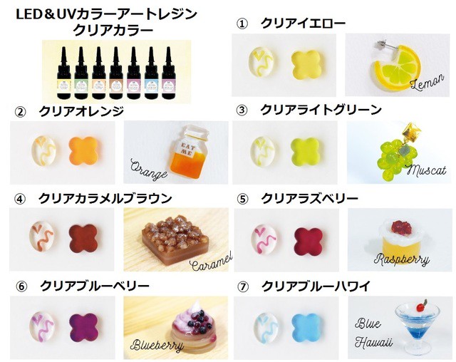 キヨハラ Led Uv カラーアートレジン クリアカラー10ｇ Abc500en