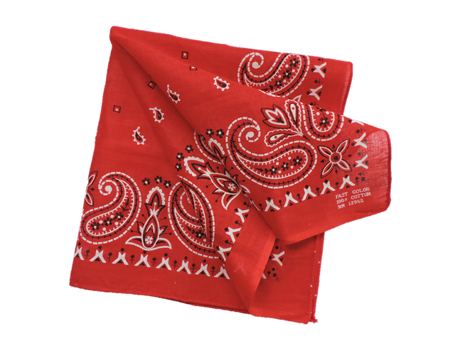 Deadstock 1970s Rn I Shalom Co Inc Paisley ヴィンテージバンダナ レッド Swallows