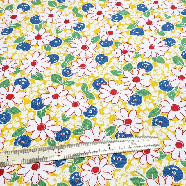 花柄 イエロー系 8種類 Junequilt 花柄 イエロー系 8種類 Junequilt